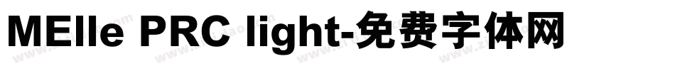 MElle PRC light字体转换